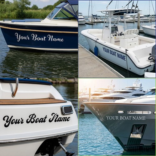 Personalised boat name sticker - boat,