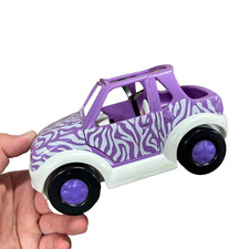 Mattel Polly Pocket @2001 purple wild ride safari jeep car vehicle vintage toy !