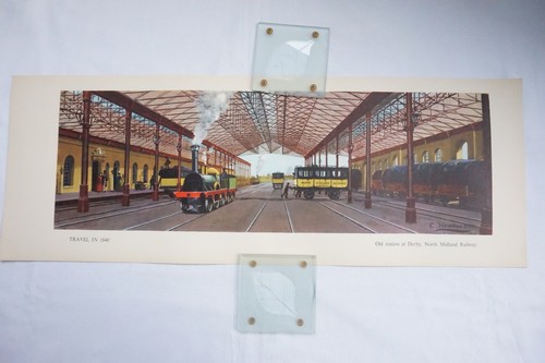 Railway carriage print poster - print,