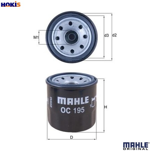Oil filter 195 for mazda - oc,