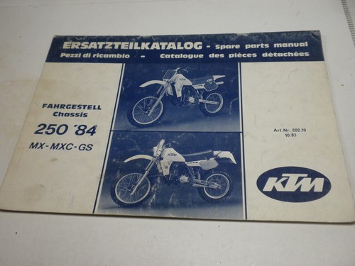 1984 ktm 250 mxc - 1984,