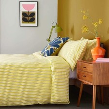 Orla Kiely Tiny Stem Yellow Bedding Duvet Set Super King