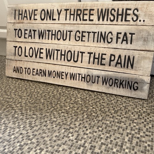 Rustic wooden hanging quote - rustic,