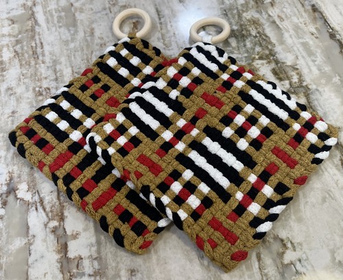 Pair handwoven cotton - of,