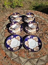 superb 4 x Heritage Royal Stafford Bone China Tea Cup & Saucers & 2 spare 