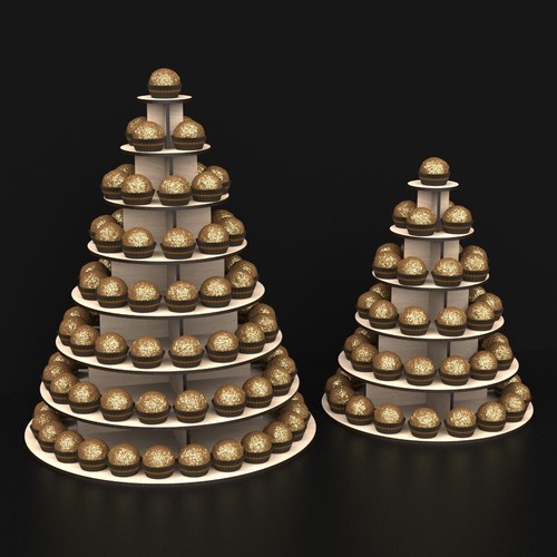 Ferrero rocher display - ferrero, stand