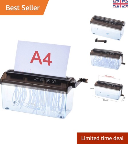 Hand powered paper shredder - hand-powered,