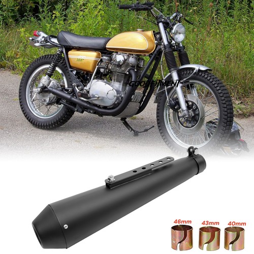 Motorcycle black exhaust - black,