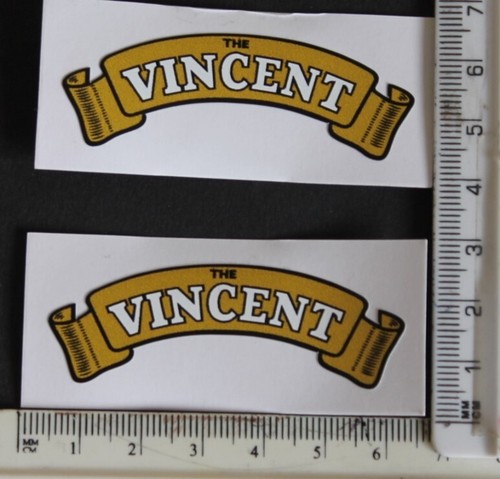 Vincent motorcycle stickers - vincent,