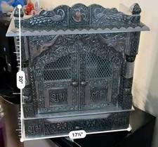 Handcrafted Hindu Temple Mandir Mandap for Pooja Worship Wall Art