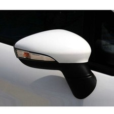 For 2008-2017 Ford Fiesta MK7  White Door Wing Mirror Cover Right Driver Side