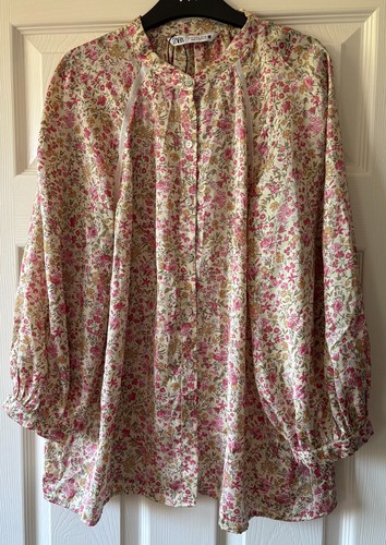 New flowing zara - satin, floral