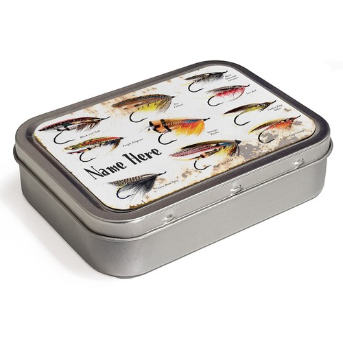 Personalised tobacco tin - tin, fly