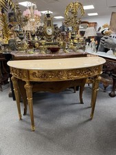 Louis XVI Gilt Marble Console