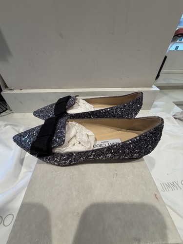 Jimmy choo gala glitter flat - choo,