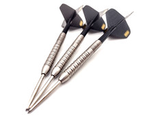 21g 90% Tungsten Darts Set Dart Barrels, Stems + NEW Pentathlon Dart Flights