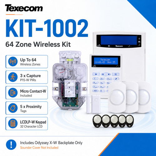 Texecom kit 1002 wireless - texecom, 64-w