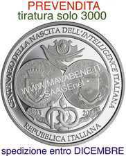 ITALIA 2025 INTELLIGENCE ITALIANA MONETA 5 EURO ARGENTO PROOF tiratura solo 3000