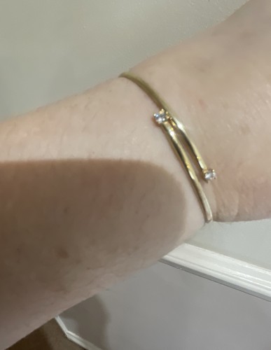 9ct yellow gold bangle with - yellow,