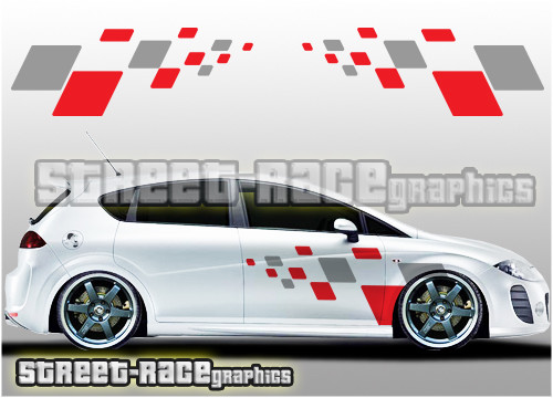 Seat side 015 squares - , graphics