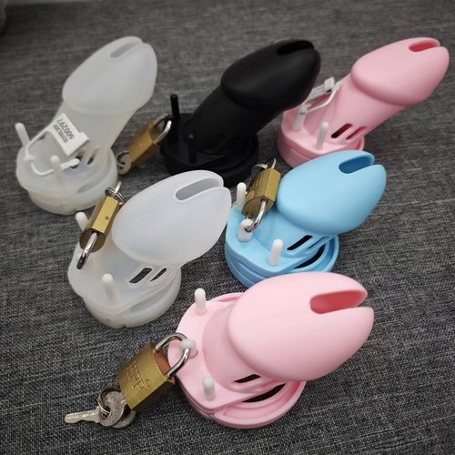 Silicone male chastity cage - male,