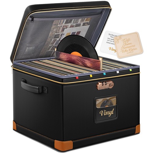 Vinyl record storage box - vinyl,