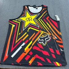 Vintage Fox Racing Rockstar Energy Tank Top Mens XL AOP