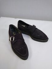 Shelly London Crepe Soled Buckle Teddy Boy Shoes Size 7