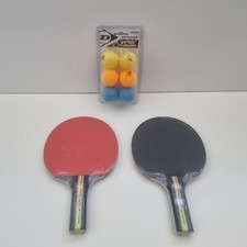 2x Dunlop G-Force Table Tennis Ping Pong Bat Paddle & Nitro Glow Balls