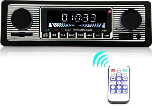 Retro car radio - radio, bluetooth