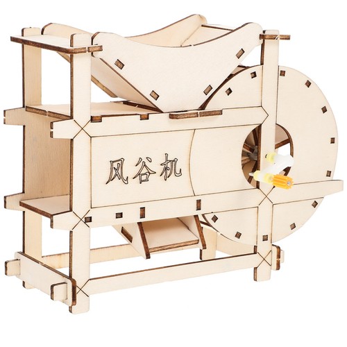 Wooden threshing machine - wooden,