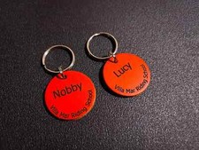 Hand Punched Laser Engraved Custom Leather Horse Tack / Saddle Name Tag