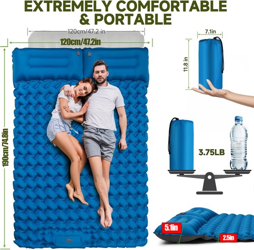 Inflatable mat camping - mat,
