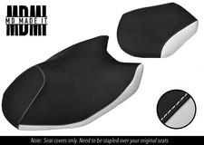 FITS YAMAHA AEROX YQ 50 14-16 CUSTOM VINYL SEAT COVER SET BLACK & WHITE