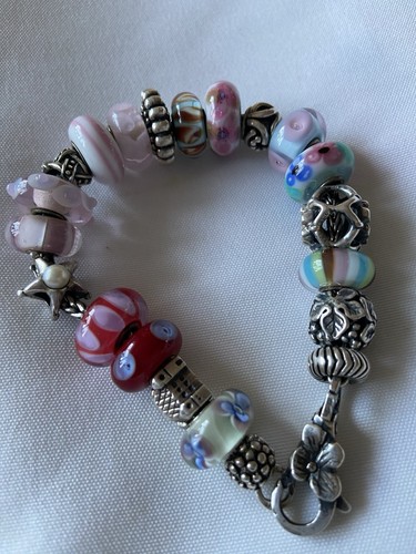 Trollbeads bracelet with rare - trollbeads,