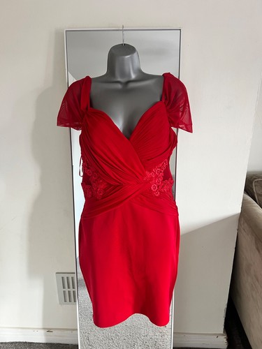 Lipsy red knee length - length, dress