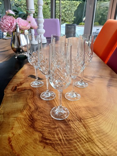 Set crystal champagne - x, 6