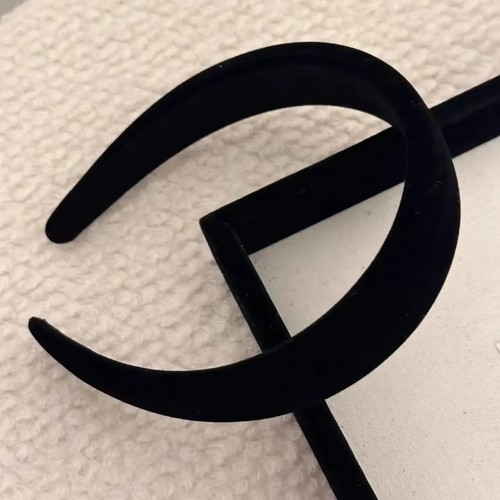 Black aliceband hair band - 1x,