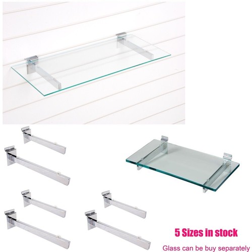 Glass shelf brackets - glass,