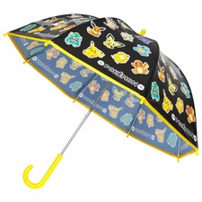 Pokemon Kids Black All Over Print Umbrella Transparent Accessory Dome Design
