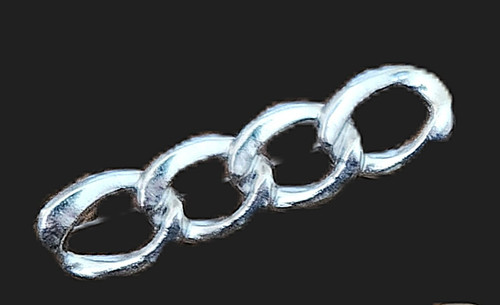 Silvertone curb chain stock - silvertone,