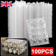 Pack of 100 Egg Box Plastic