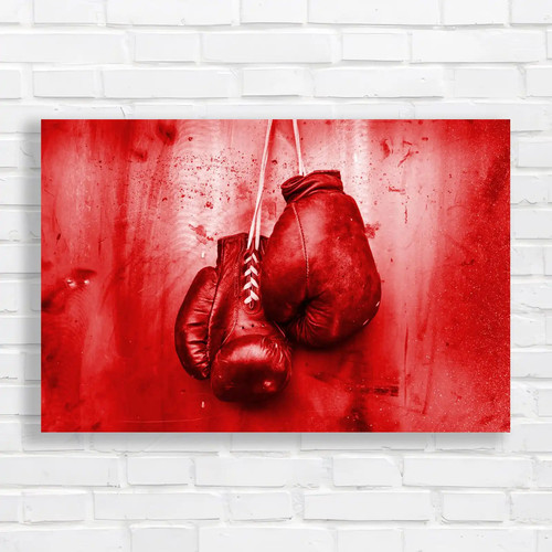 Vintage boxing gloves hanging - vintage,