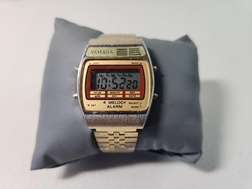 Vintage yamaha lcd watch - lcd, gold