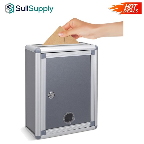 Stylish grey suggestion box - grey,