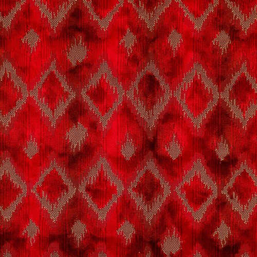Red kilim tribal velvet - red,