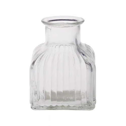 Small glass bud stem vase - glass,