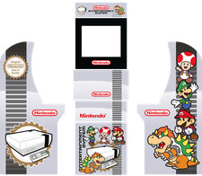 Arcade 1UP Cabinet graphics / artwork full cabinet - Nintendo (NES) Theme