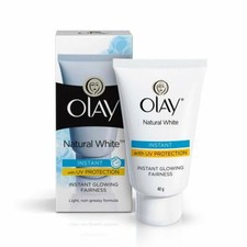 Olay Natural White Light Instant Glowing Fairness Cream 40gm (Pack of 2)