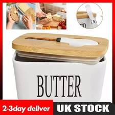 Butter Dish with Wooden Lid